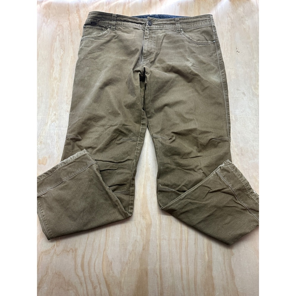 Kuhl Rydr Mens 42x34 Brown Vintage Patina Dye Articulated Knee Outdoor Pants